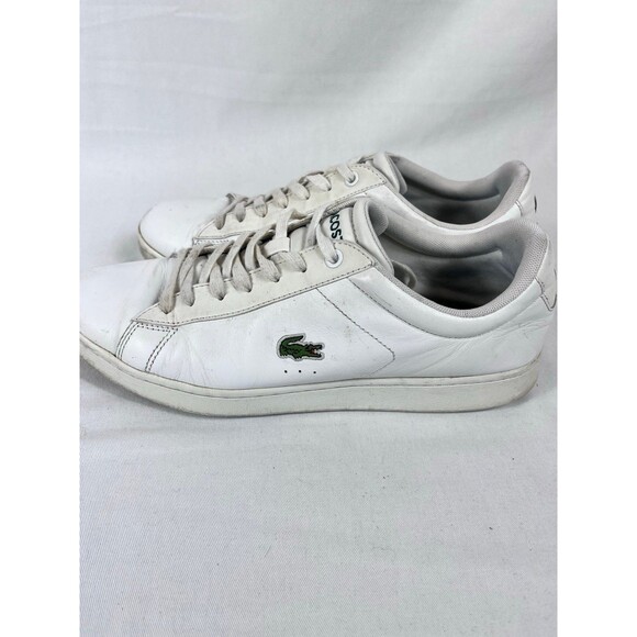 Lacoste Carnaby Evo LCR White Leather Sneakers Men’s 10.5